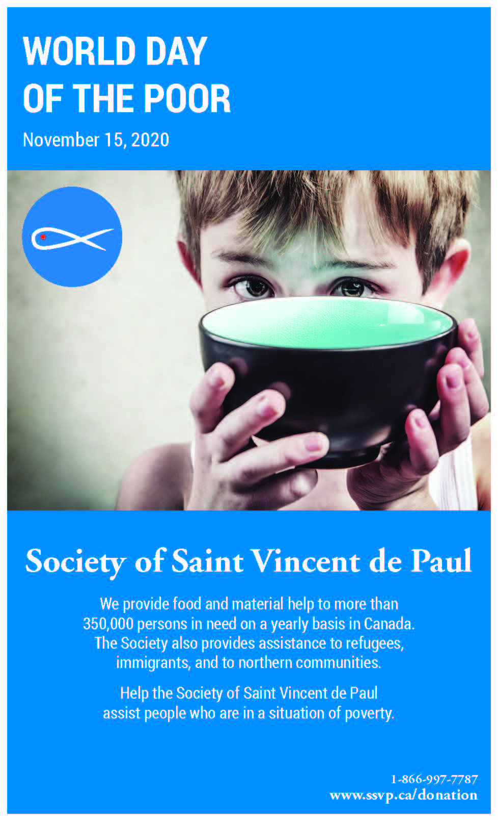 World Day of the Poor 2020 - Society of Saint Vincent de Paul - National  Council of Canada