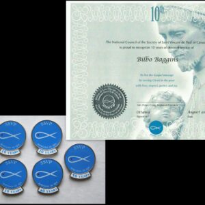 Certificat et épinglette: Application for Certificate/Pin (Anglais)