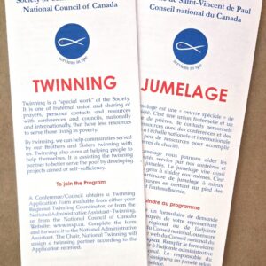 Dépliant jumelage SSVP - Bilingue
